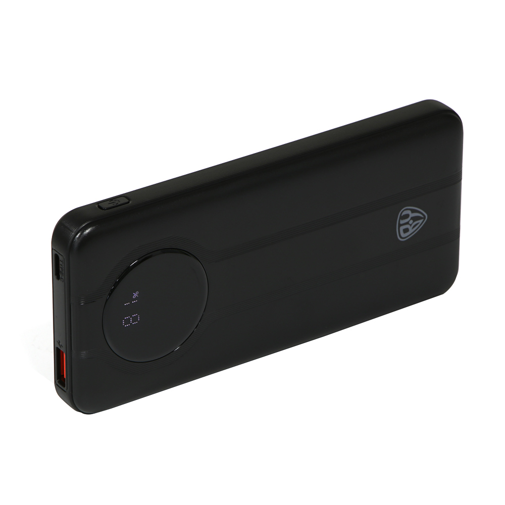 Аккумулятор мобильный BY Bolt10 10000мАч, встроен. кабели Type-C, iP, 20W, 3A, пластик, черный, арт.№ 031-181