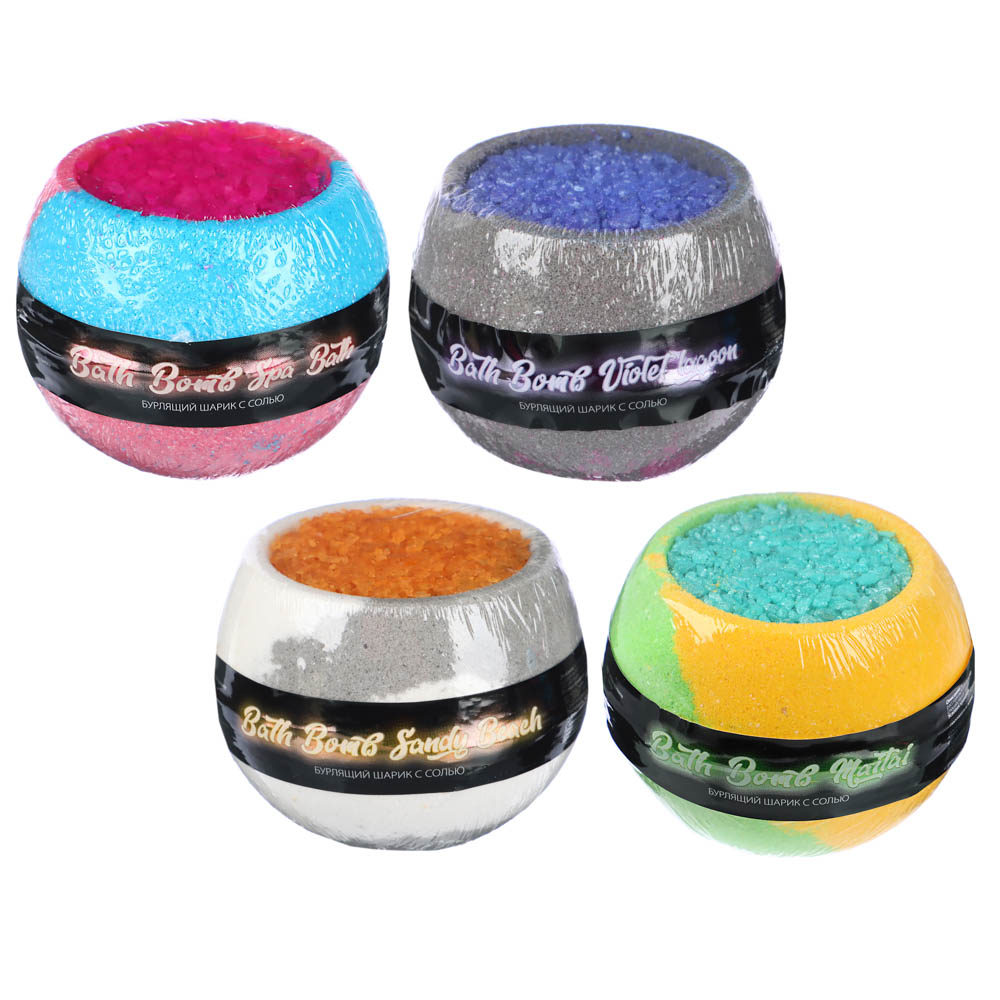 Средство для ванн шипучая бомбочка с солью, 215 гр, арт.№ 953-038