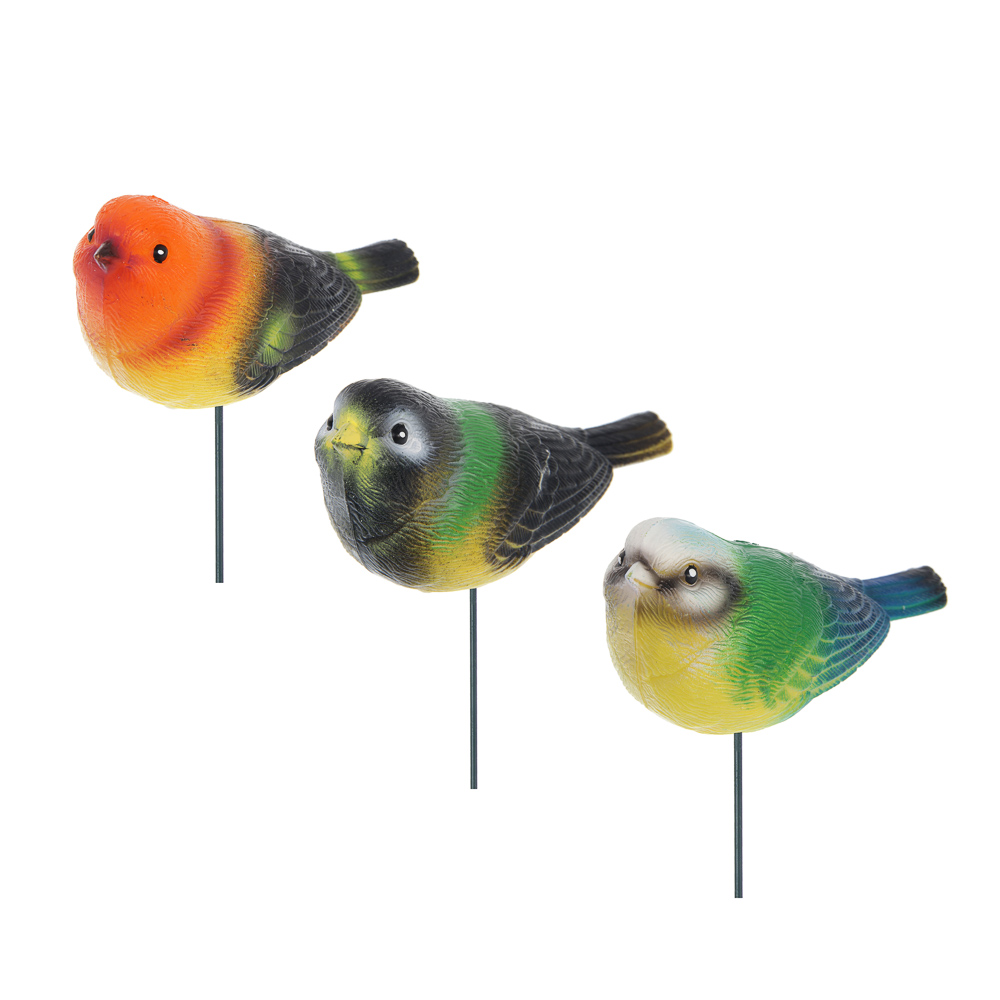 Фигурка на стержне "Птица" тм INBLOOM, 13х6х60см, полистирол, металл, арт.№ 153-200