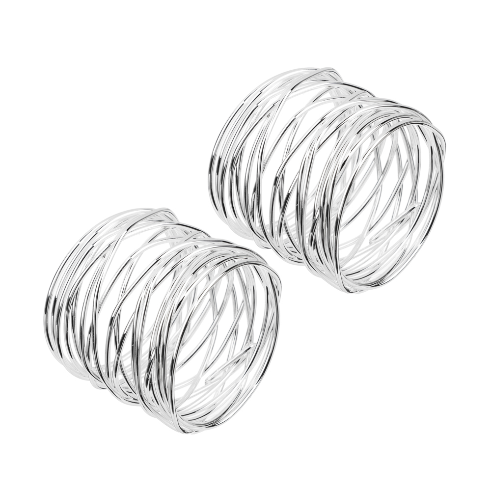 PROVANCE Ноэль Кольцо для салфеток 2шт, 100% металл, серебро, арт.№ 492-182