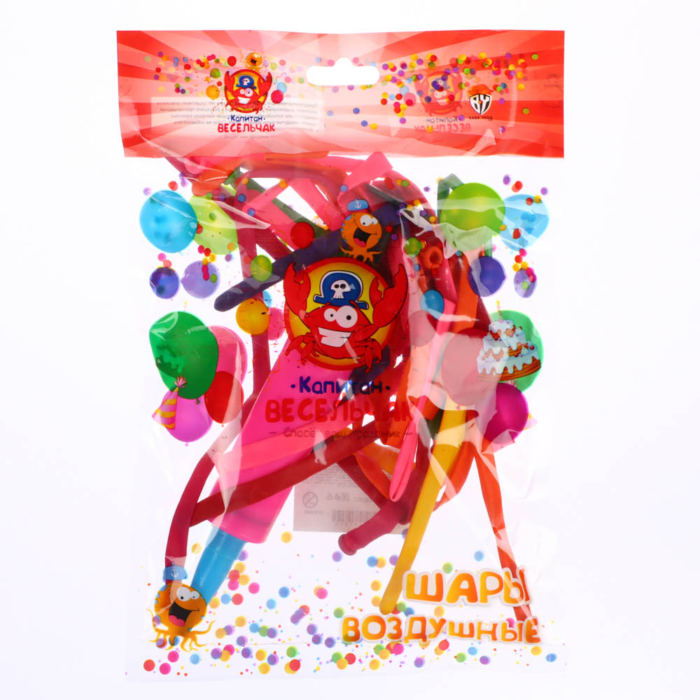 Набор воздушных шаров для моделирования тм Fntastic 1гр. 15 штук + насос, пластик, арт.№ 518-040