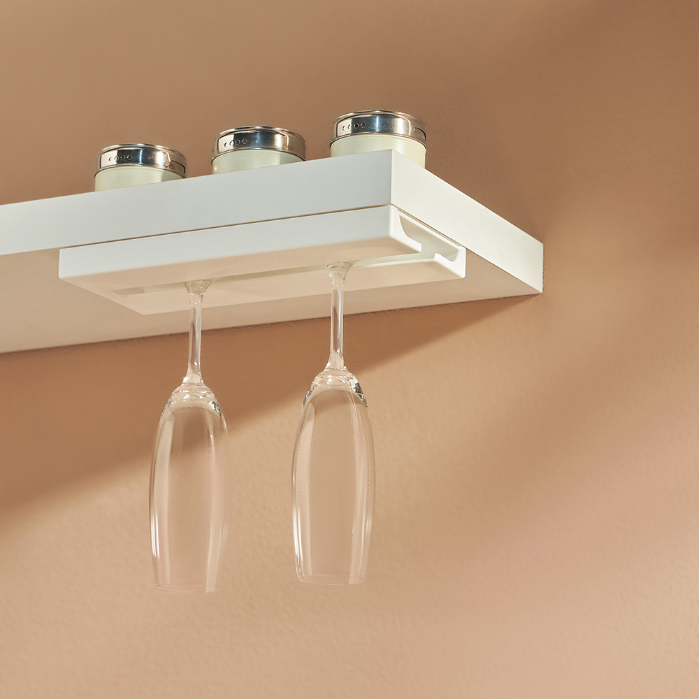 VETTA Подвесной держатель для бокалов , ABS- пластик, 25х11х2см., арт.№ 485-161