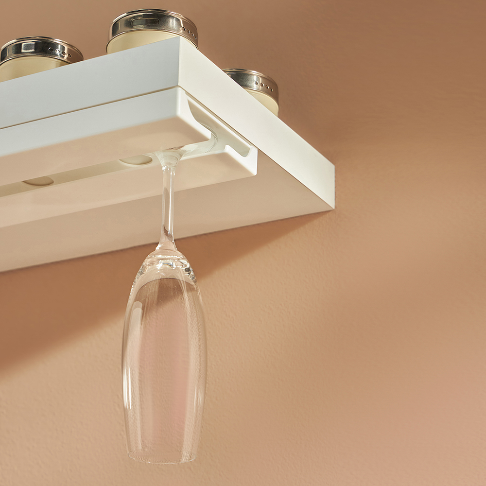 VETTA Подвесной держатель для бокалов , ABS- пластик, 25х11х2см., арт.№ 485-161