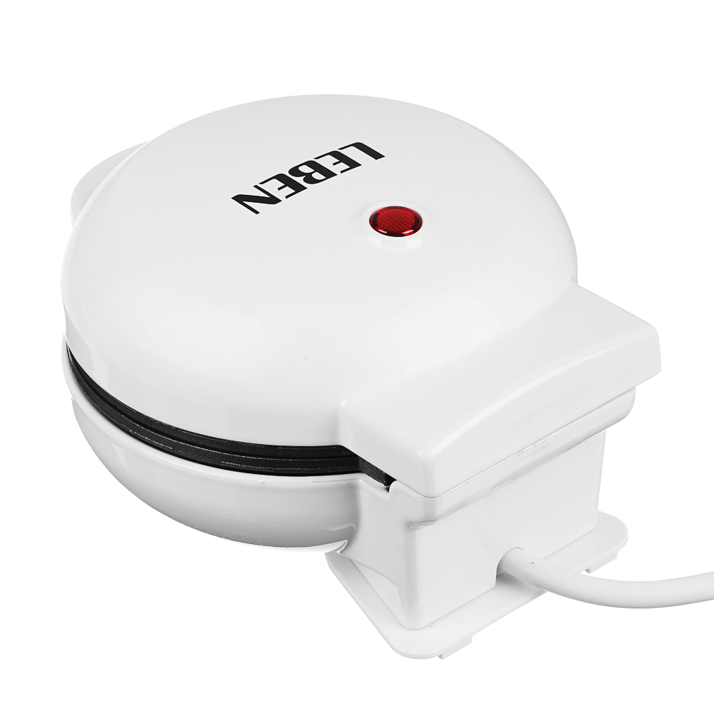 LEBEN Мини-вафельница, 550 Вт, пластик, нерж. сталь, антипригарное покрытие, арт.№ 271-016