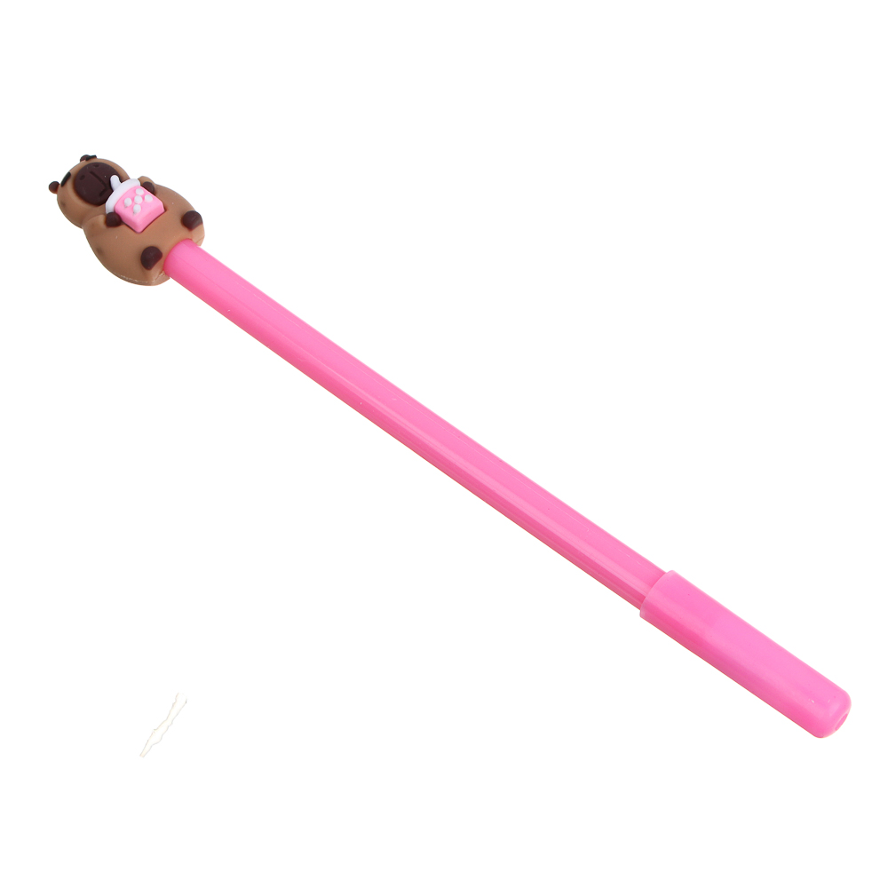 Записная книжка, 13х18 см, с замком, "Панда/Капибара", с фигурной ручкой, в коробке, арт.№ 524-297