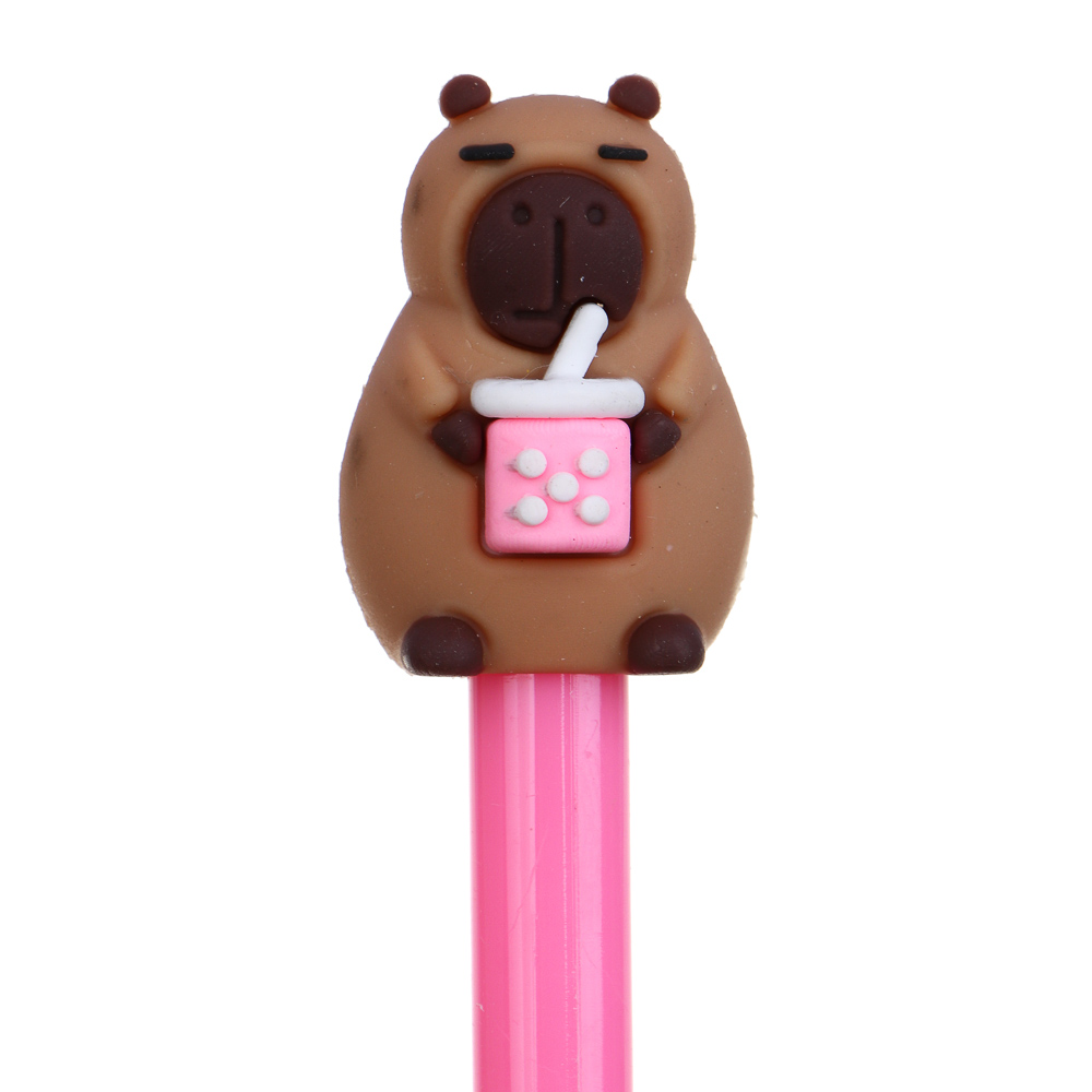 Записная книжка, 13х18 см, с замком, "Панда/Капибара", с фигурной ручкой, в коробке, арт.№ 524-297