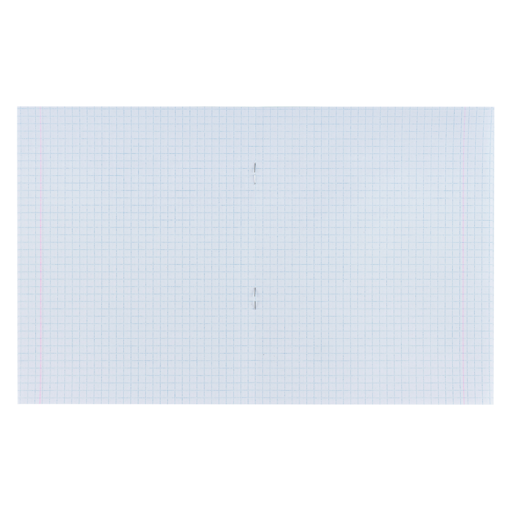 Тетрадь школьная 24л. в клетку, БЕЛЫЕ ЛИСТЫ, зеленая обл., скрепка, арт.№ 579-003