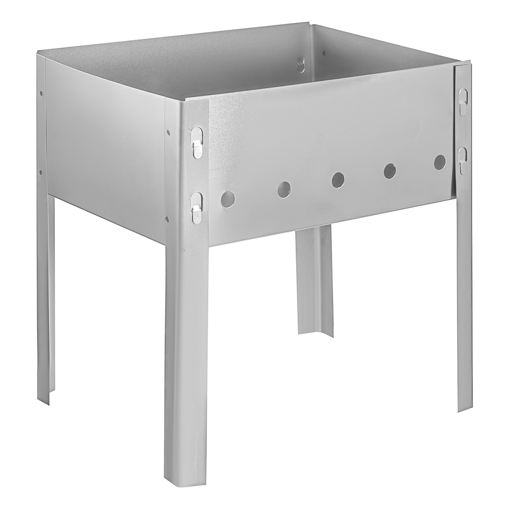 Мангал сборный "Эконом" тм GRILLBOOM, сталь 0,4мм, 35*25*35 см, с шампурами, арт.№ 103-014