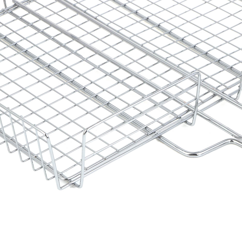 Решетка-гриль хром. тм GRILLBOOM, 25х33х5см, арт.№ 104-026