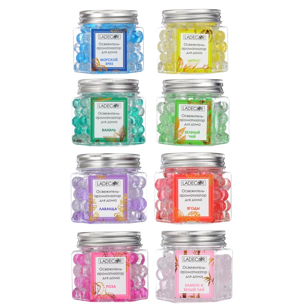 LADECOR Освежитель-ароматизатор для дома, 8 ароматов, 6х6,5х5,8см, арт.№ 412-070