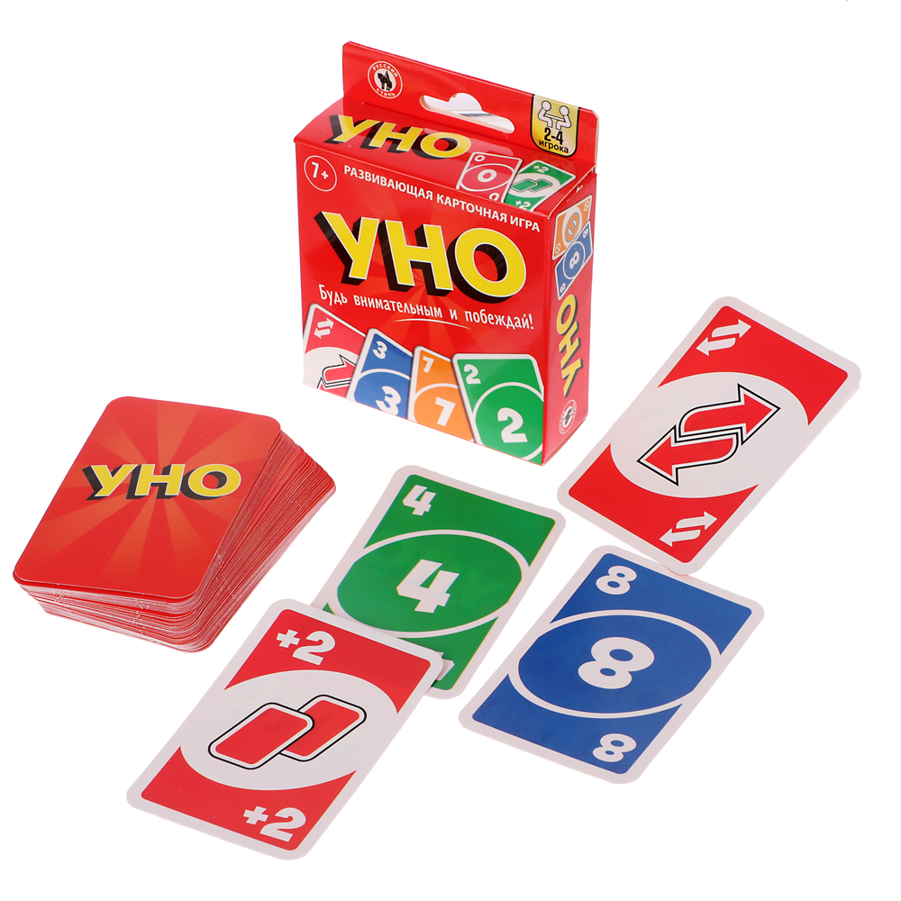 Уно классическое с европодвесом, 52 карточки, арт.№ 538-204