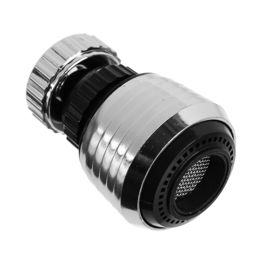 Аэратор для смесителя с регулировкой потока воды, поворотный, пластик, хром, арт.№ 565-071