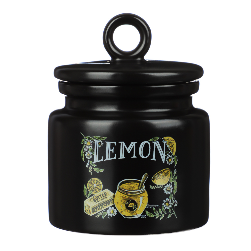 MILLIMI Лимонный курд Сахарница, 250мл, 8,5х10см, керамика, арт.№ 824-643