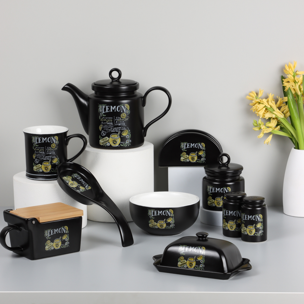 MILLIMI Лимонный курд Сахарница, 250мл, 8,5х10см, керамика, арт.№ 824-643