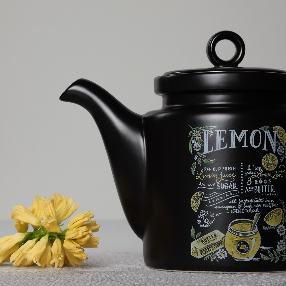 MILLIMI Лимонный курд Чайник заварочный, 920мл, 23х11х15,5см, керамика, арт.№ 824-644