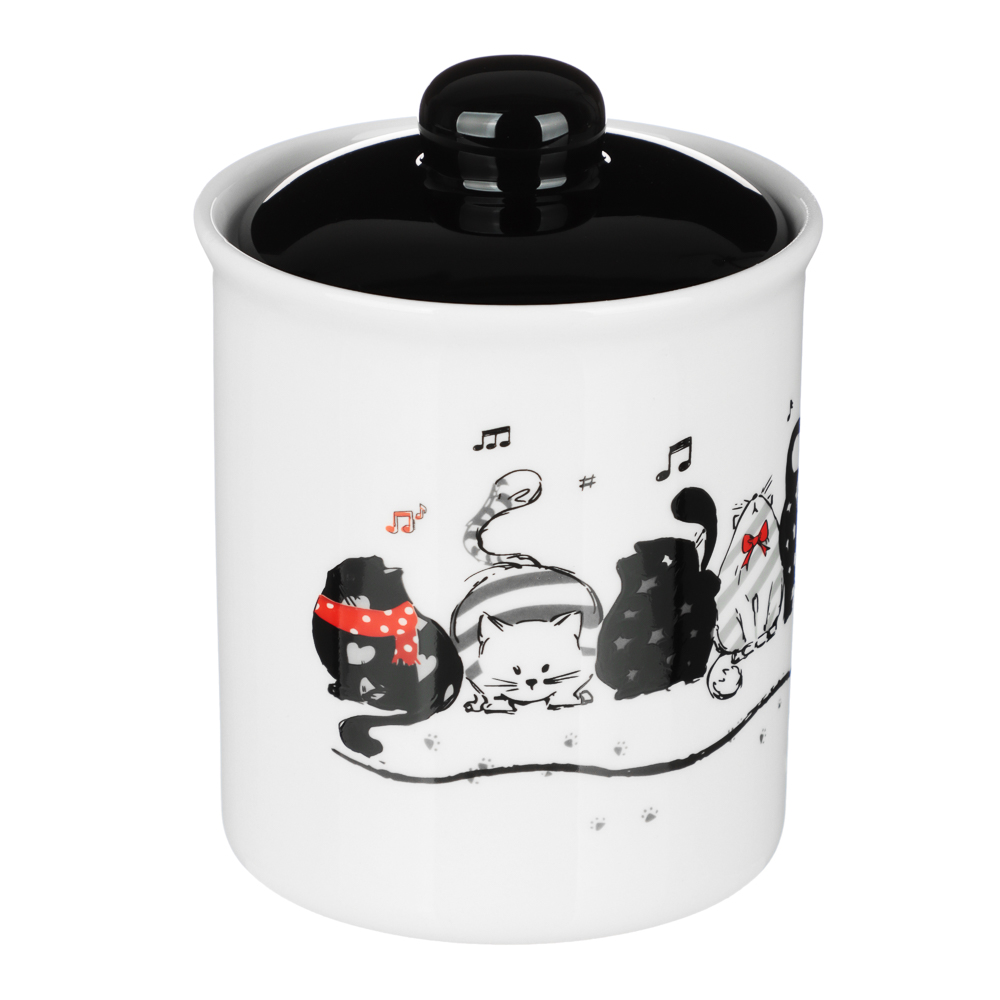 MILLIMI Хвостатые друзья Банка для хранения, 550мл, 10х13см, керамика, арт.№ 824-645