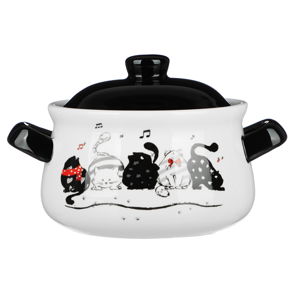 MILLIMI Хвостатые друзья Горшочек для запекания, 500 мл, 17x12x10,5см, керамика, арт.№ 824-646