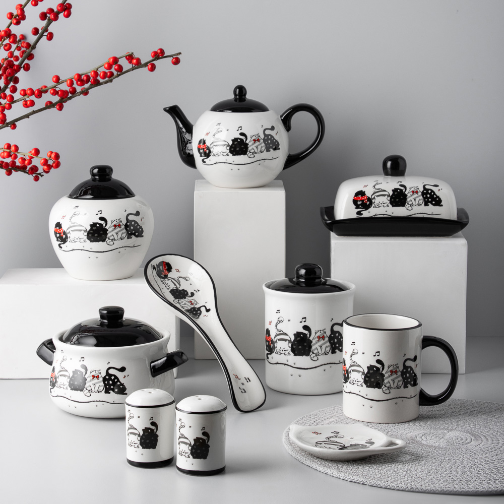 MILLIMI Хвостатые друзья Горшочек для запекания, 500 мл, 17x12x10,5см, керамика, арт.№ 824-646