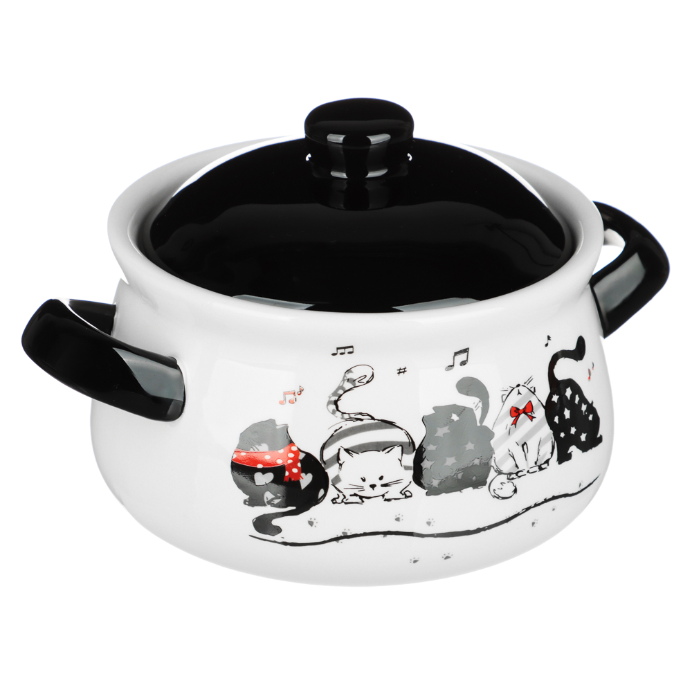 MILLIMI Хвостатые друзья Горшочек для запекания, 500 мл, 17x12x10,5см, керамика, арт.№ 824-646