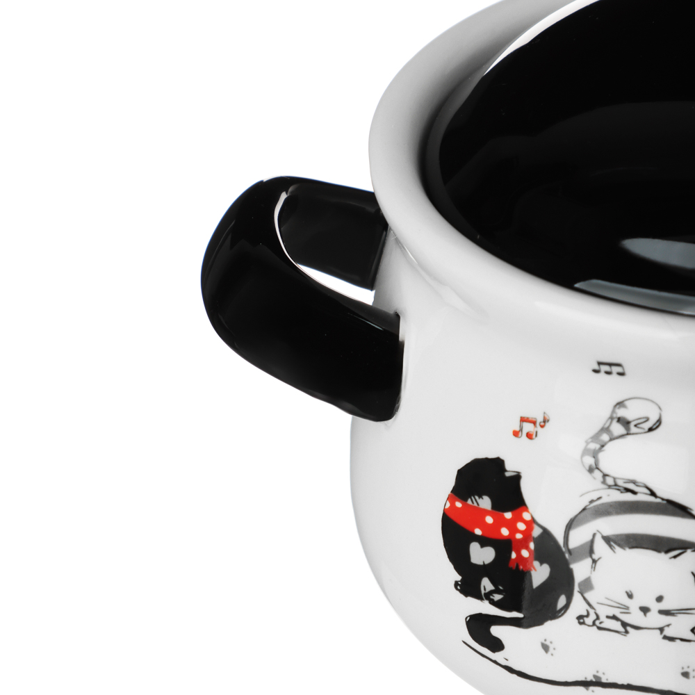 MILLIMI Хвостатые друзья Горшочек для запекания, 500 мл, 17x12x10,5см, керамика, арт.№ 824-646