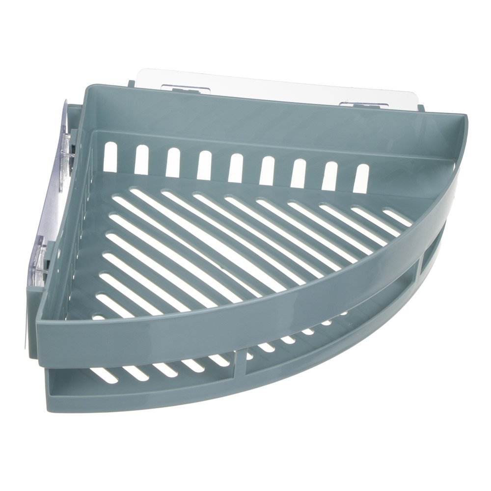 VETTA Classic Полка настенная угловая (большая), пластик, 35x25x7 см, оливковый, арт.№ 478-313