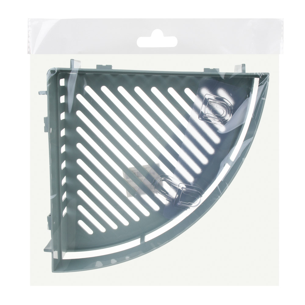 VETTA Classic Полка настенная угловая (большая), пластик, 35x25x7 см, оливковый, арт.№ 478-313