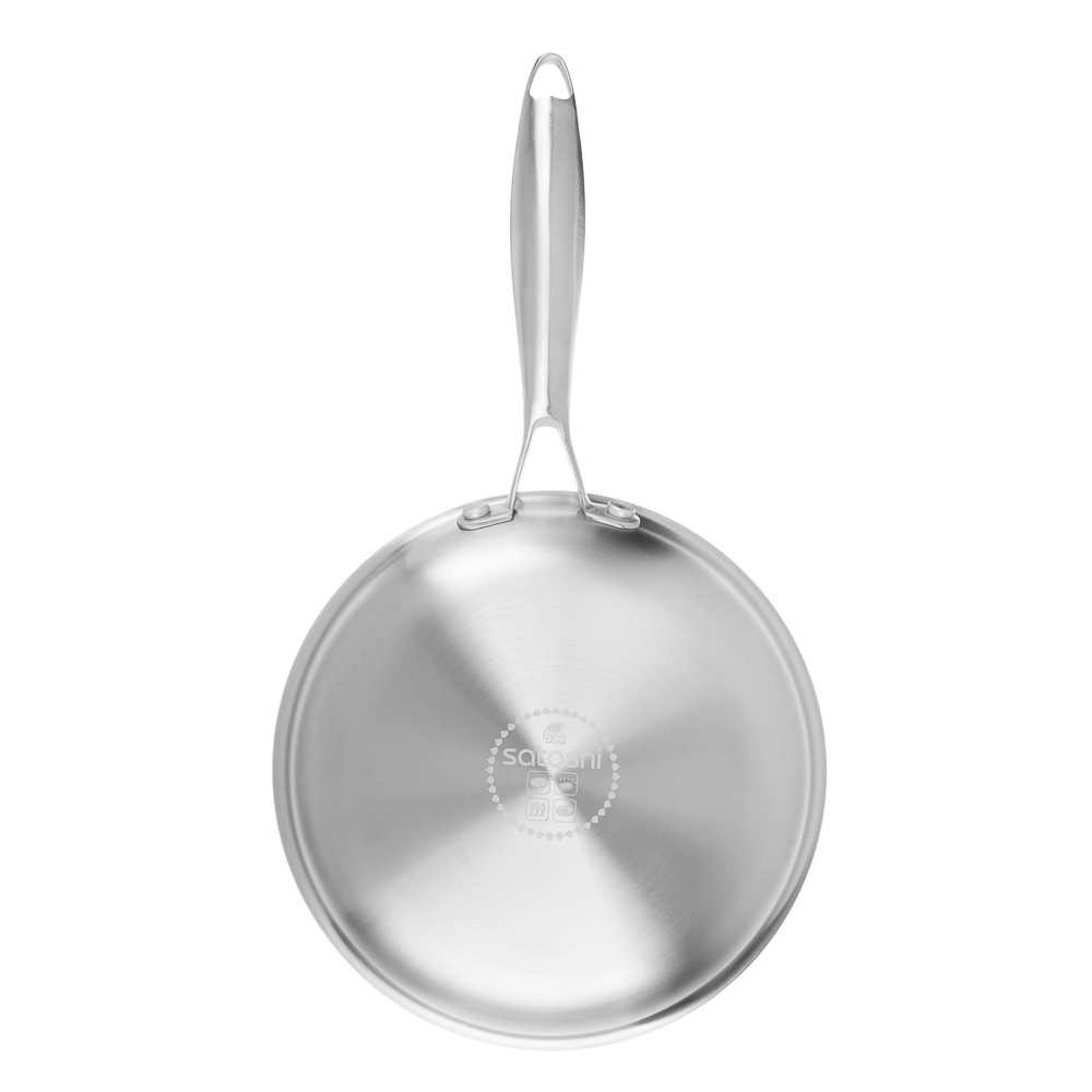 SATOSHI Савона Сковорода Triply 3-х слойная 20х4,0см, нерж.сталь 18/10, антиприг.покр. "соты", инд, арт.№ 822-150