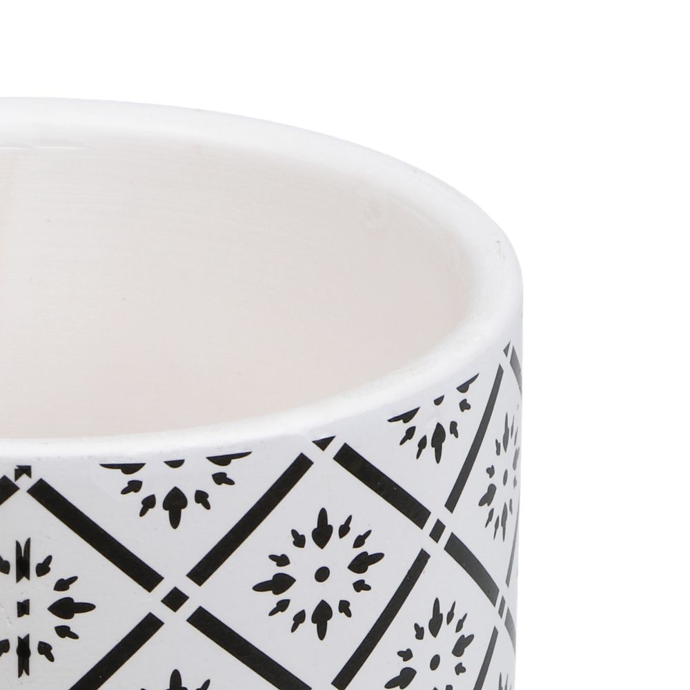 Кашпо тм INBLOOM, 10х9см, керамика, диз.2, арт.№ 164-408