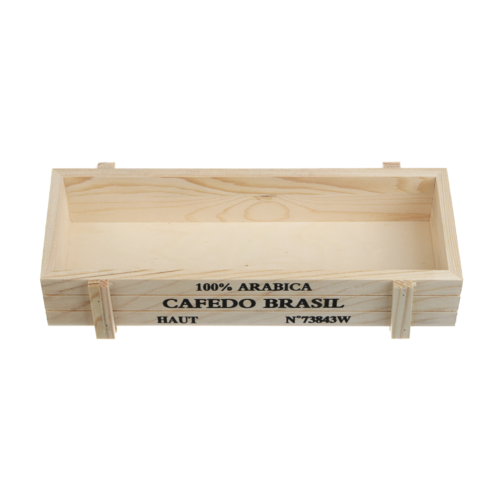 Кашпо тм INBLOOM, 22.5х8.5х4.5см, дерево, арт.№ 164-409