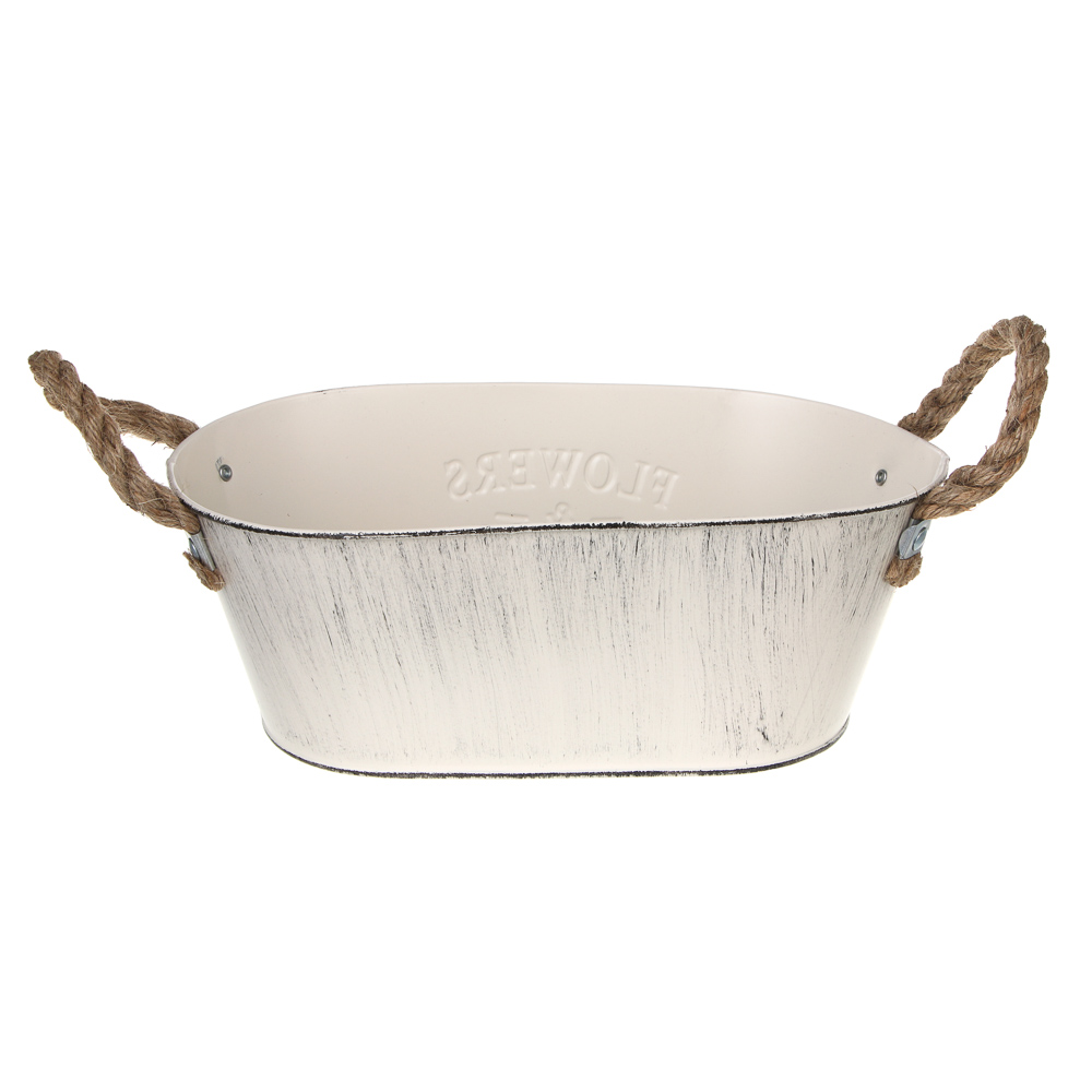 Кашпо тм INBLOOM, 26х10см, металл, арт.№ 164-410