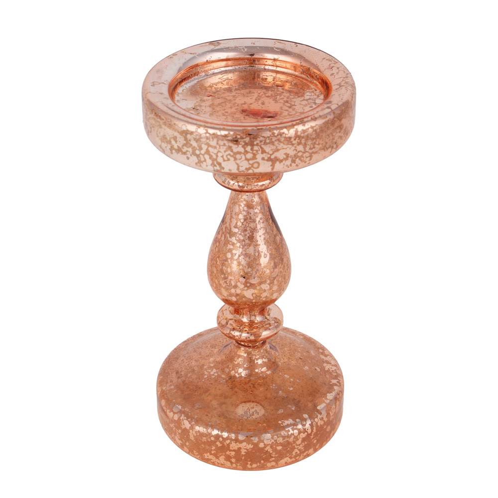 BY COLLECTION White Line Подсвечник, 9х17,5см, стекло, арт.№ 820-867