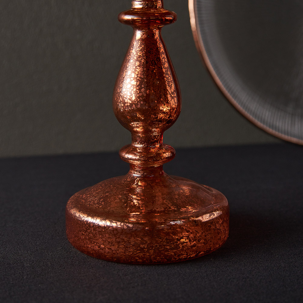 BY COLLECTION White Line Подсвечник, 9х17,5см, стекло, арт.№ 820-867