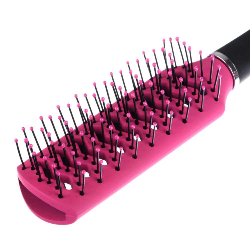 Расческа массажная тм ЮНИLOOK Грани, пластик, 23.5х4,2см, 4 цвета, арт.№ 319-142