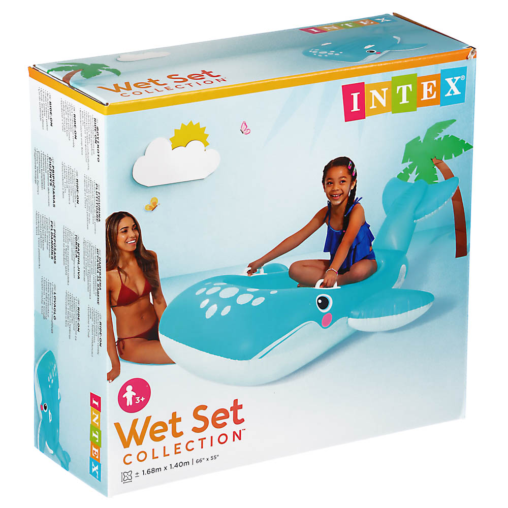 INTEX Плотик надувной Синий кит, возраст 3+, 57567, арт.№ 060-055