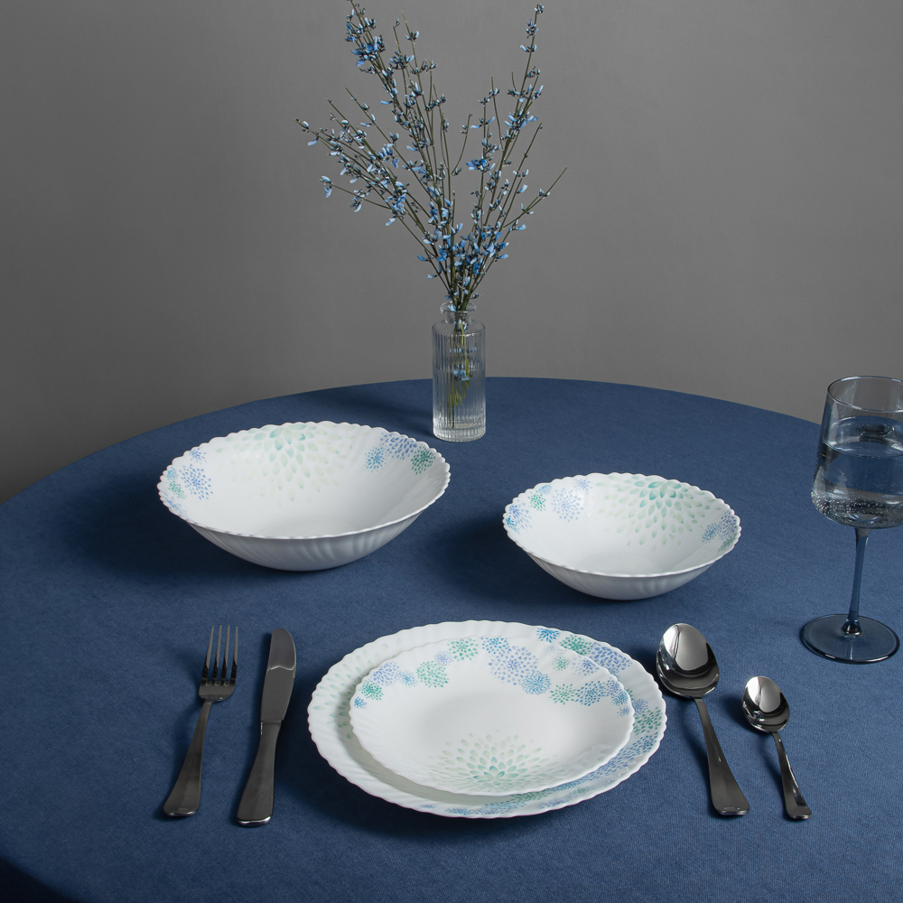 MILLIMI Асиано Набор столовой посуды 19 пр., опаловое стекло, арт.№ 818-017