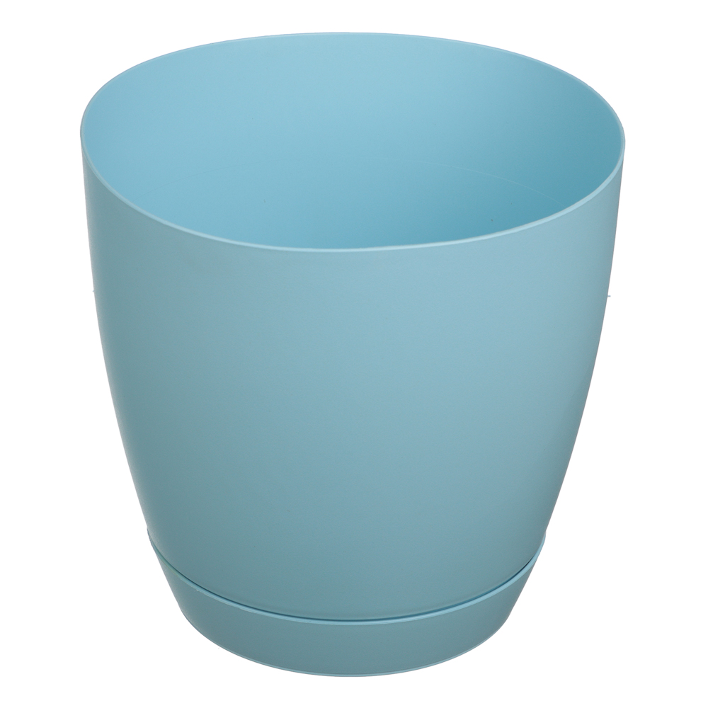 Горшок Камея с поддоном 3,2л бежевый, терракот, голубой, арт.№ 164-034