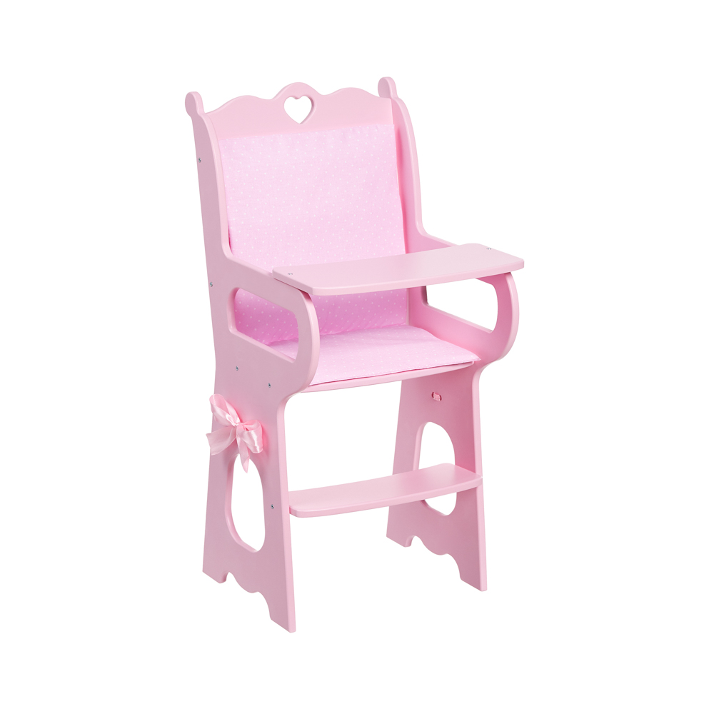 BY Kids Игровой набор "Стульчик для кормления с мягким сиденьем", дерево, 53х26,5х22,5см, 72119, арт.№ 294-159
