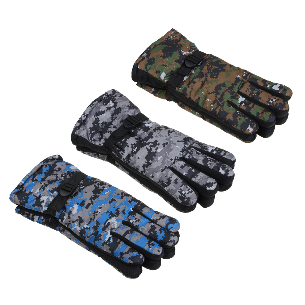 GALANTE Перчатки мужские болоньевые утепленные с фиксатором, р-р 22-24, 3 цвета, СЗПВ24-10, арт.№ 363-362