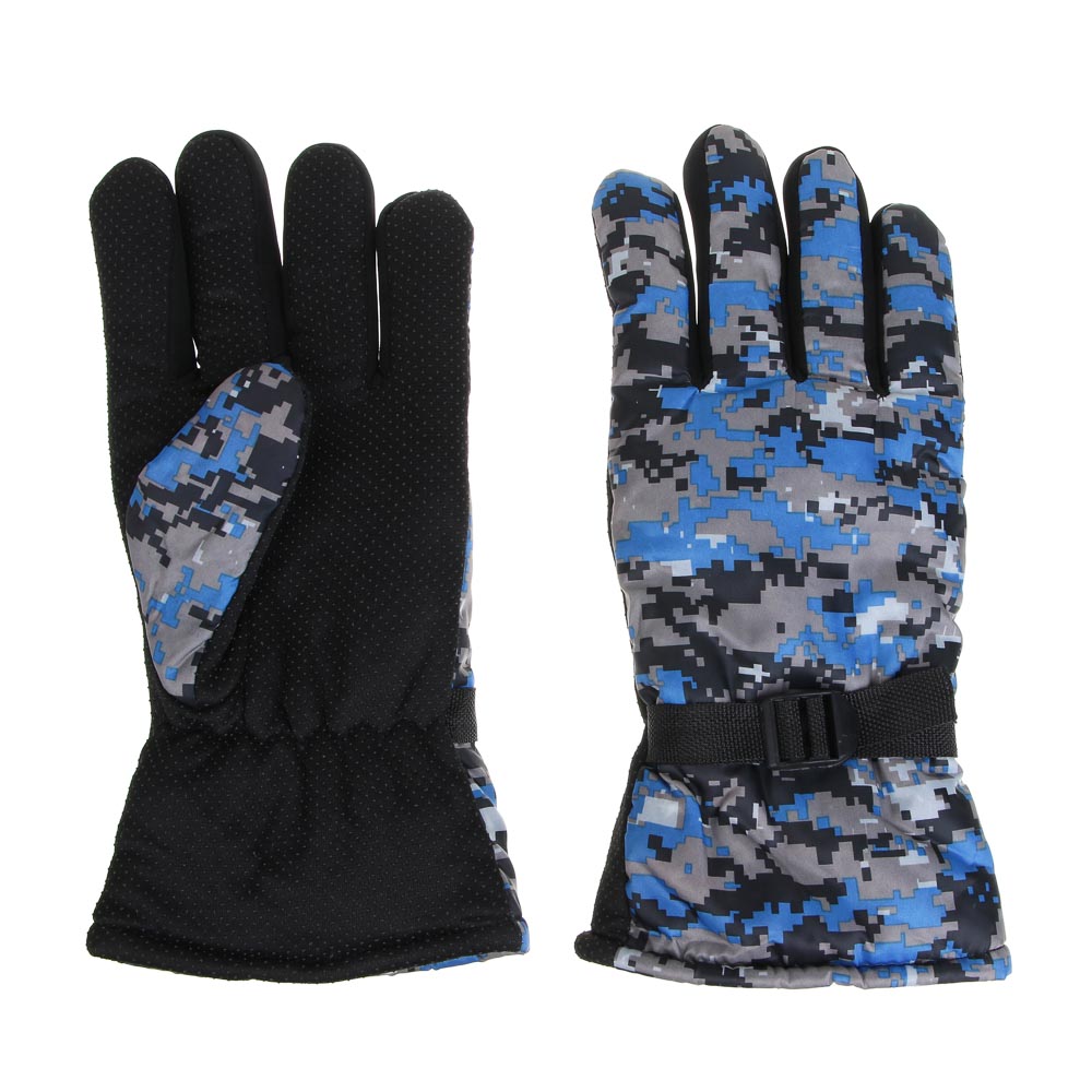 GALANTE Перчатки мужские болоньевые утепленные с фиксатором, р-р 22-24, 3 цвета, СЗПВ24-10, арт.№ 363-362