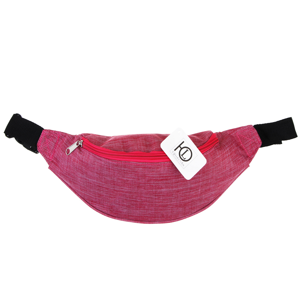 ЮL Сумка поясная молодежная, полиэстер, пластик, 35х12см, 6 цветов, арт.№ 337-085