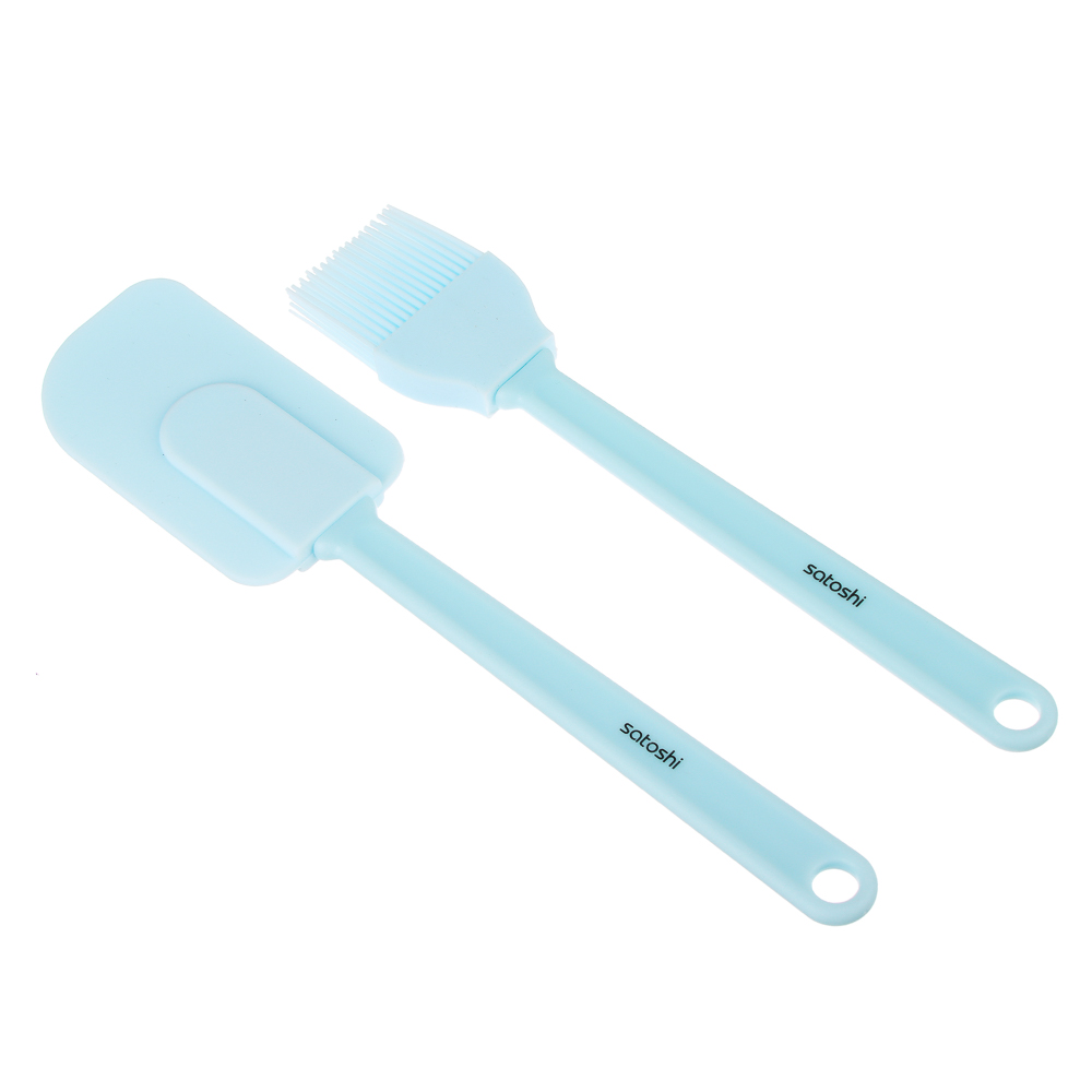 SATOSHI Малибу Набор 2пр, кисточка кондитерская, лопатка, силикон 349, арт.№ 884-455