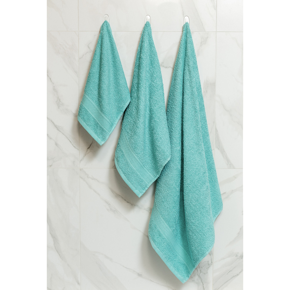 PROVANCE Наоми Полотенце махровое, 100% хлопок, 30х70см, 360гр/м, мятный, морская волна, арт.№ 492-104