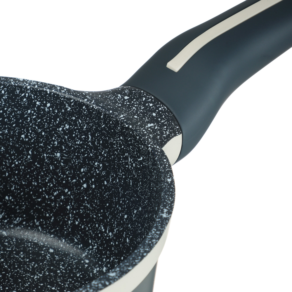 SATOSHI Кай Ковш с крышкой литой 1,3л, 16х8см, антипригарное покрытие, индукция, арт.№ 846-709