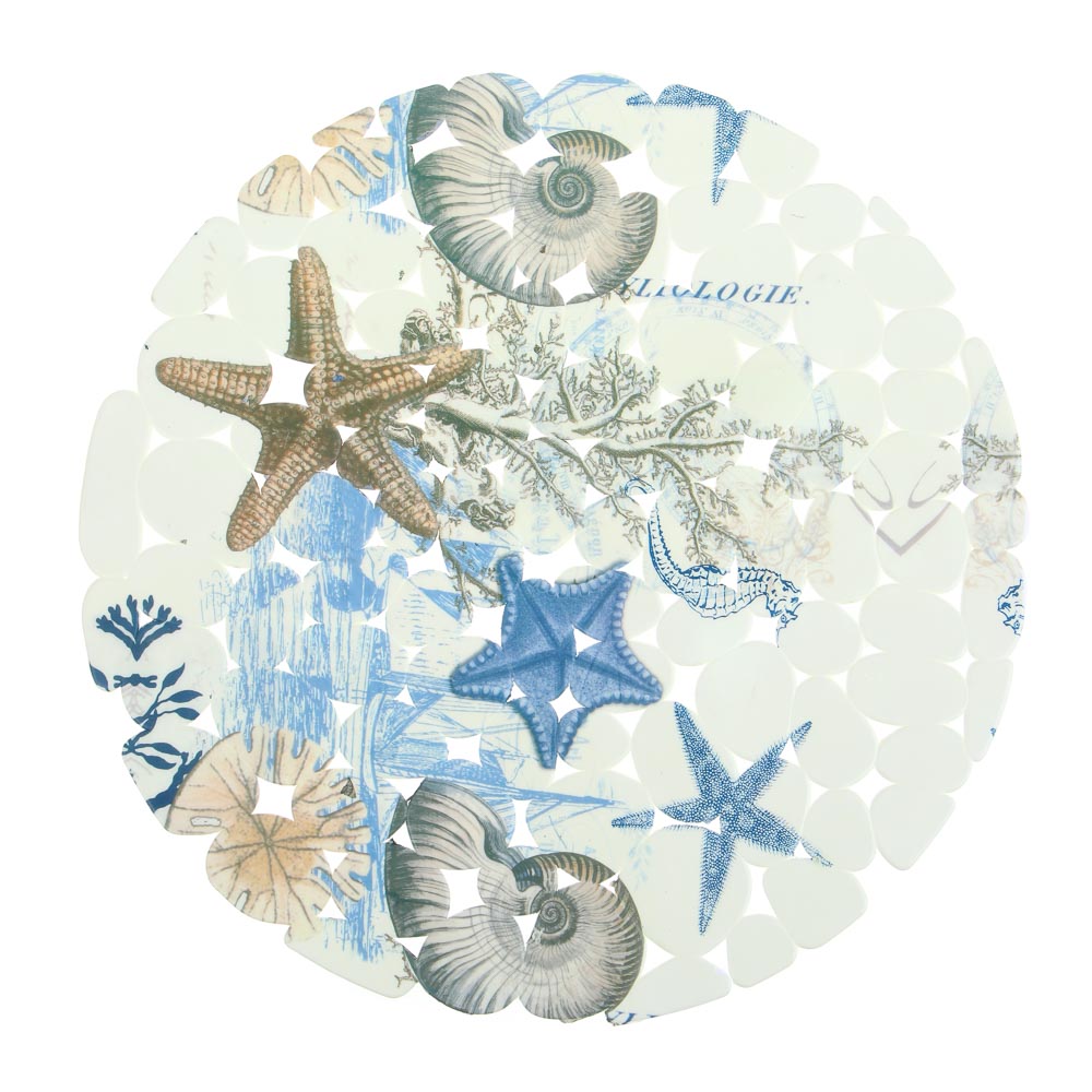 Коврик в раковину противоскользящий тм VETTA Яркий, d28см, ПВХ, арт.№ 403-090