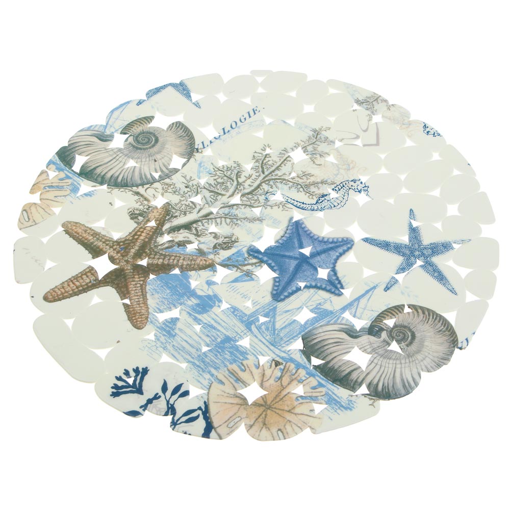 Коврик в раковину противоскользящий тм VETTA Яркий, d28см, ПВХ, арт.№ 403-090