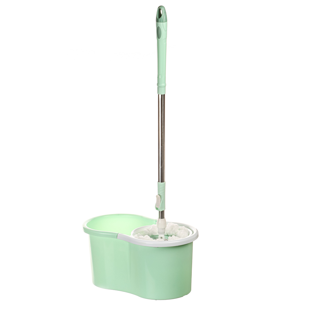 Набор для уборки с отжимом и смен.насадкой тм VETTA, ведро 9л, пластик, арт.№ 407-031