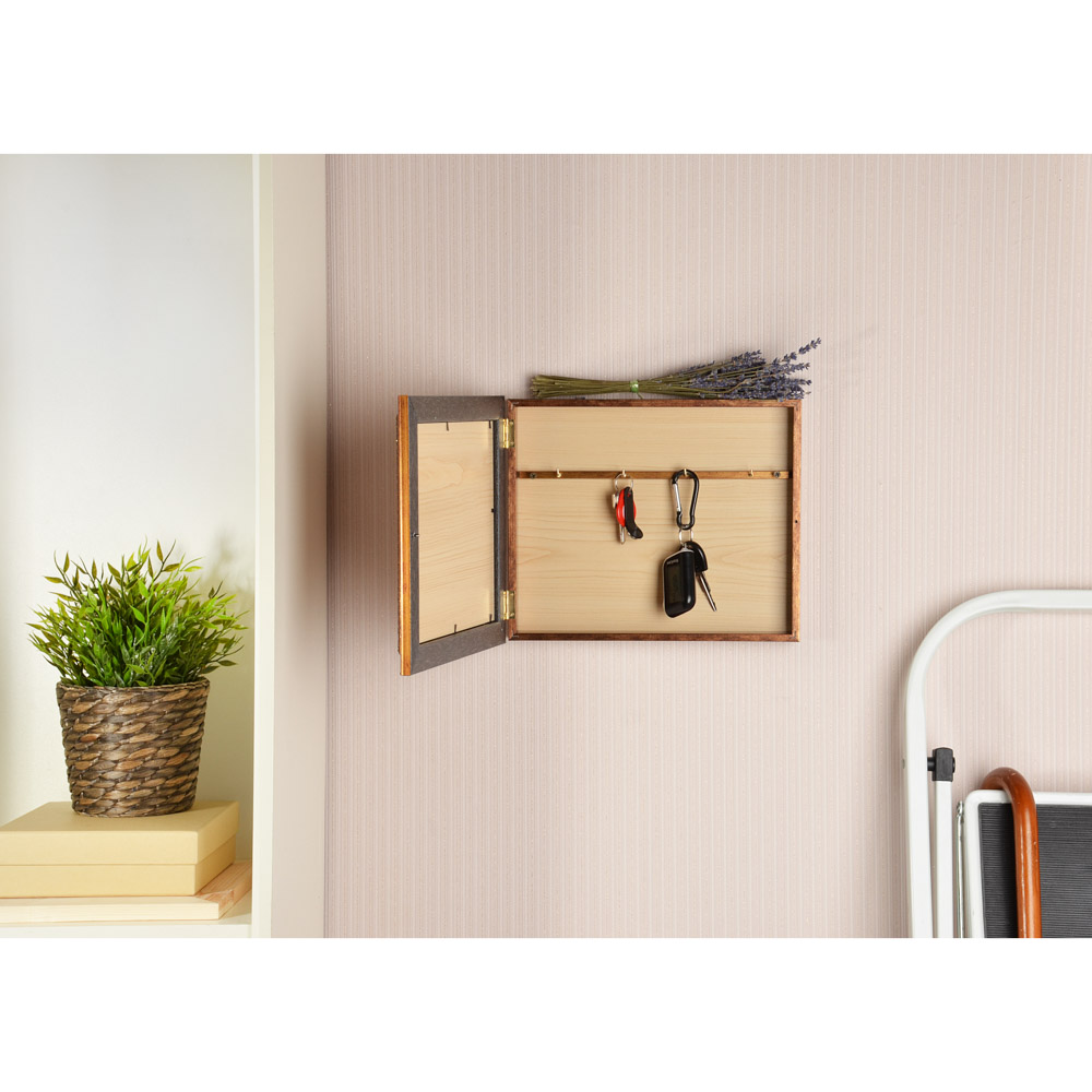 LADECOR Ключница закрытая, 25х30х5см, пластик, 3 дизайна, арт.№ 510-169