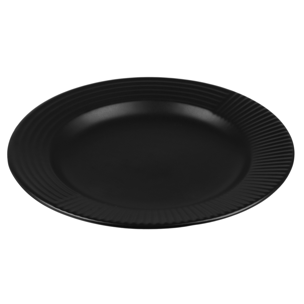 MILLIMI Монблан тарелка закусочная 20,8x2,5см, керамика, черный, арт.№ 824-220