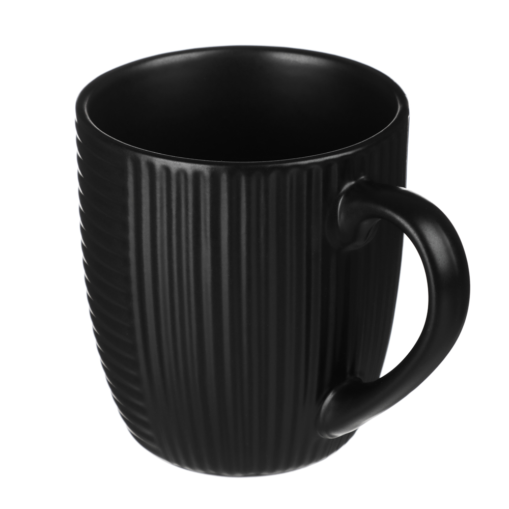 MILLIMI Монблан кружка 400мл, керамика, черный, арт.№ 824-223