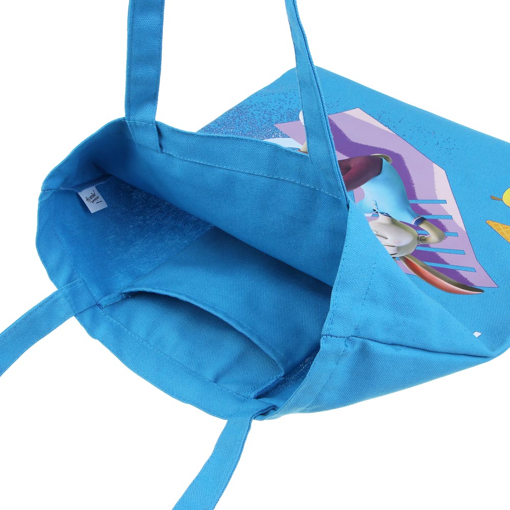 Ну,Погоди! Сумка-шоппер, 38x42см, внутр.карман, ручки 58 см, цветной ПЭ под ткань, "Заяц", арт.№ 805-016